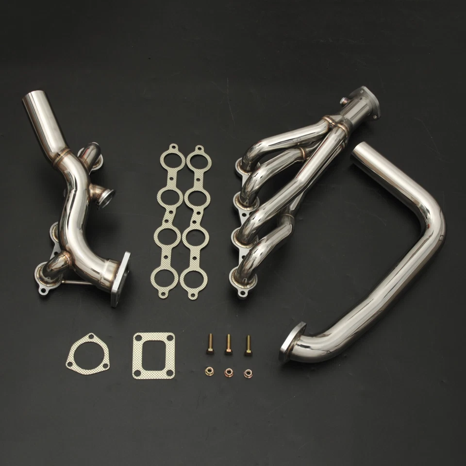 Single Turbo Header for LSX LS2 T4 Top Mount Swap Crossover with 44mm WG Upgrade - Image 3 of 4