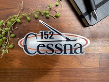 Cessna 152 Brushed Aluminum Vinyl Sticker