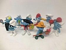 Lot of 9 The Smurfs PVC Figure 3" Toy McDonalds Happy Meal 2011 - all different