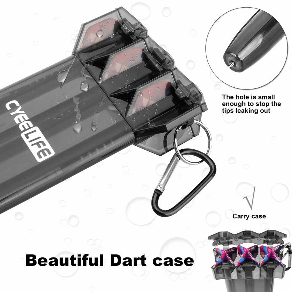 Tungsten Soft tip Dart 16g+30Tips+6Alu shafts+18Flights+dart case - Image 3 of 4