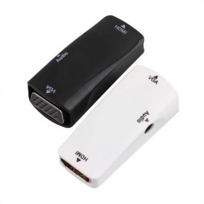 Adaptateur VGA Vers HDMI Convertisseur 1080P HD Mâle VERS Femelle Audio