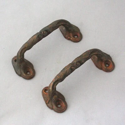 Pair Victorian Cast Iron Sash Window Lifts - Image 1 of 3