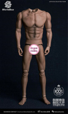 WorldBox AT017 1/6 Wide Shoulder Strong 12'' PVC Male Action Figure Body Toys