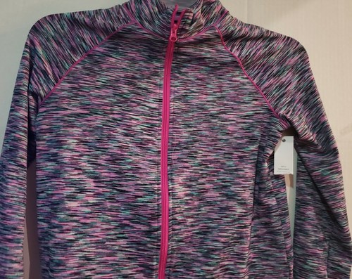 Zelos Giacca Piena Zip Ragazze Taglia Large Nuova con Etichette Outerwear Atletico Carino - Foto 3 di 7
