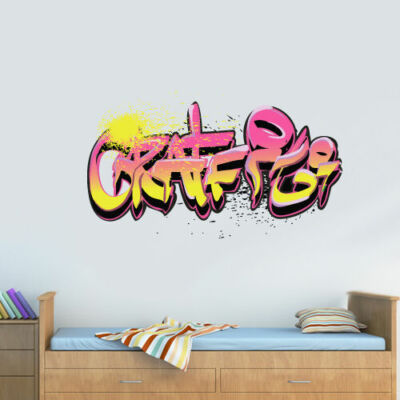 Full Color Wall Decal Sticker Like Painting Graffiti Words Quote Sign Col698 Ebay