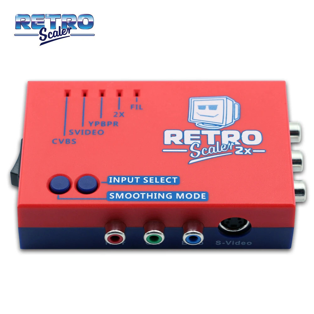 Retro Game Upscaler PS2 N64 NES SNES RetroScaler 2x AV, RCA ou S-Vidéo vers HDMI