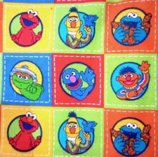 sesame street elmo fun fabric character flannel 12 x 10 inch