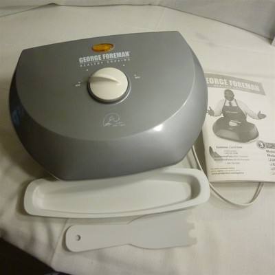 GEORGE FOREMAN Healthy Cooking comes w Instruction booklet, drip tray, spatula 