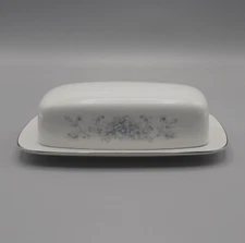 BRIDAL BOUQUET BY SALEM COVERED BUTTER DISH EC