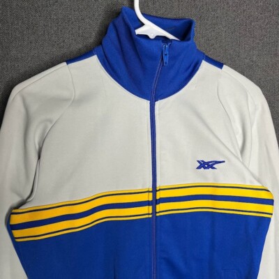 Asics Tiger Track Jacket Men's Small Blue White Striped Asics Tiger Track Jacket Men's Small Blue White Striped