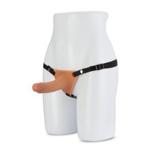 Silicone Realistic 6.5" Male Hollow Strap-on Harness Dildo Penis Cock Extension