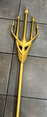 Polyurethane foam Aquaman trident Gold 71  Full Size 1:1