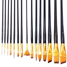 Multiple Use High Performance Art Paint Brushes Set for Gouache Face Body Paint