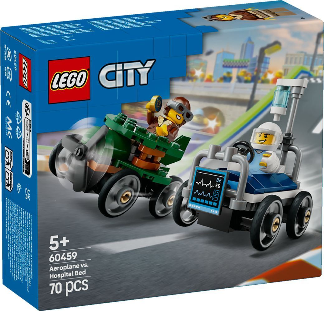 Конструктор LEGO City 60459 - Флюгцойг против Кранкенхаусбетт - НОЙ и ОВП -