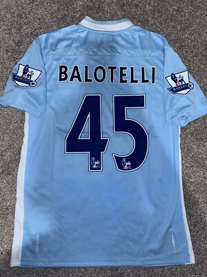 Balotelli #45 Manchester City 11/12 Home Jersey Premier