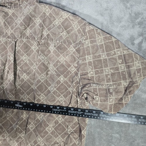 Columbia Shirt Mens XXL 2XL Casual Button Down Brown River Lodge Short Sleeve - Picture 6 of 8