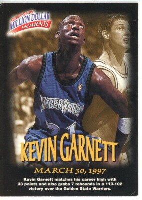 1997-98 Fleer - Million Dollar Moments Contest #8 Kevin Garnett