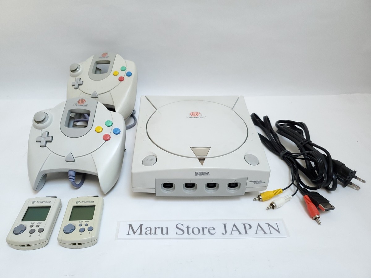 SEGA Dreamcast Console HKT-3000 Select Controller Visual Memory