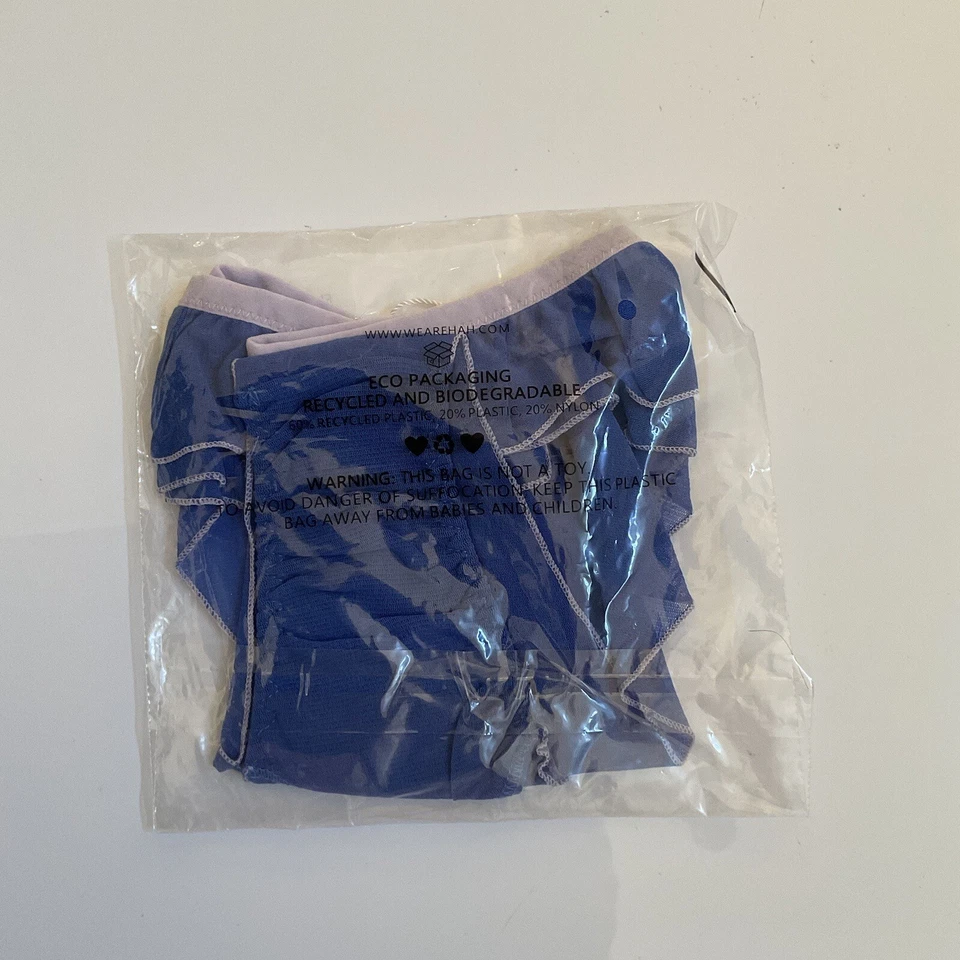 Free People HAH Fly Girl Panty Para Mujer L Azul Verdadero Malla Volantes Tanga Nuevo Con Etiquetas Foto 4 de 4