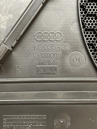 2009 AUDI A4 B8 DOOR SPEAKER COVER TRIM FRONT RIGHT DRIVER SIDE 8K0035420 HPJ027 - Picture 6 of 6
