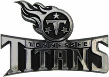 Fanmats 60287 Tennessee Titans Molded Chrome Plastic Emblem