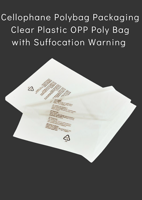 Poly Bags X 50 Suffocation Warning In 5 Languages Self-adhesive - Foto 11