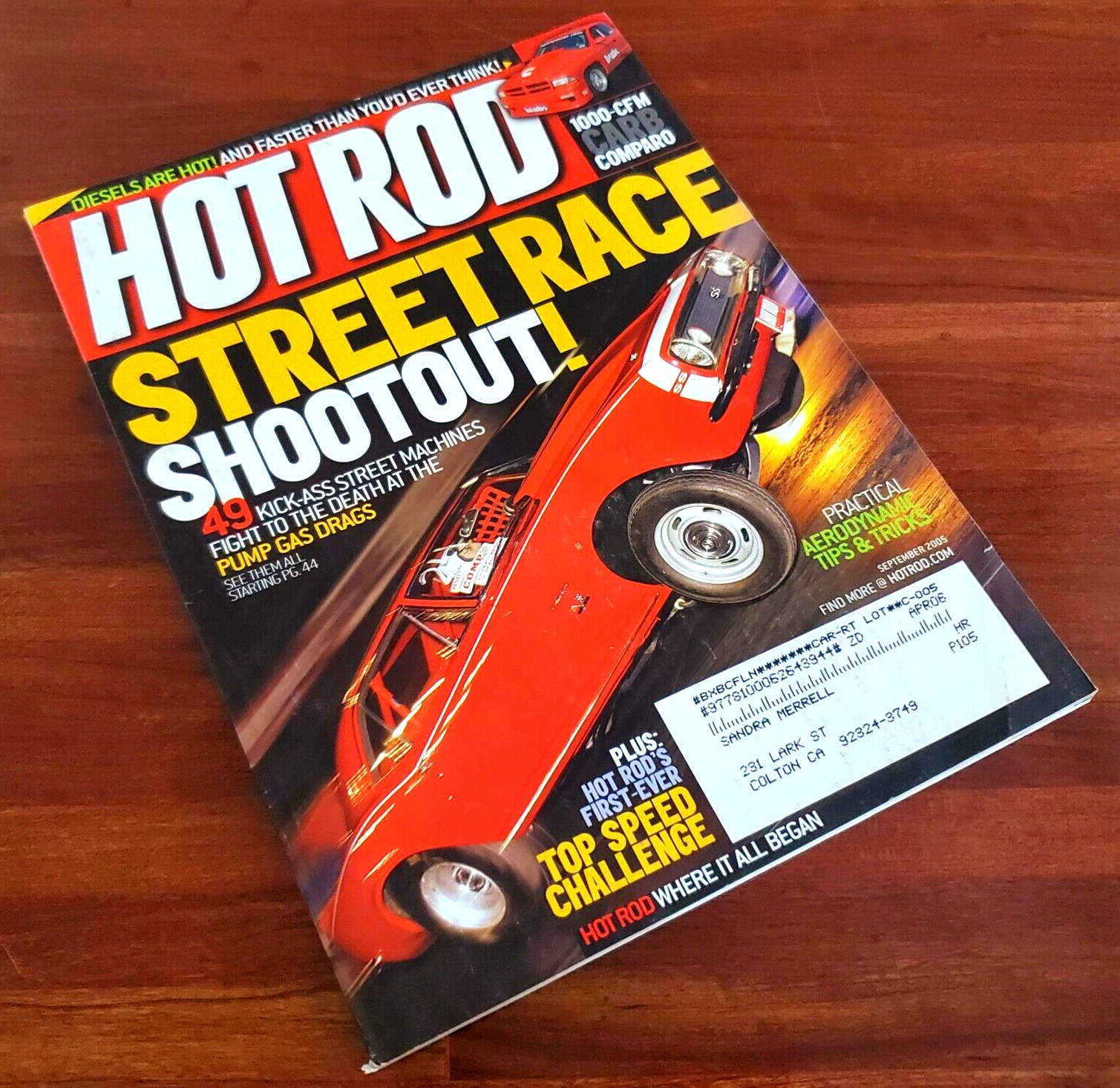 Hot Rod: Street Race Shootout! Pump Gas Drags Sept 2005 Magazine Ships Free
