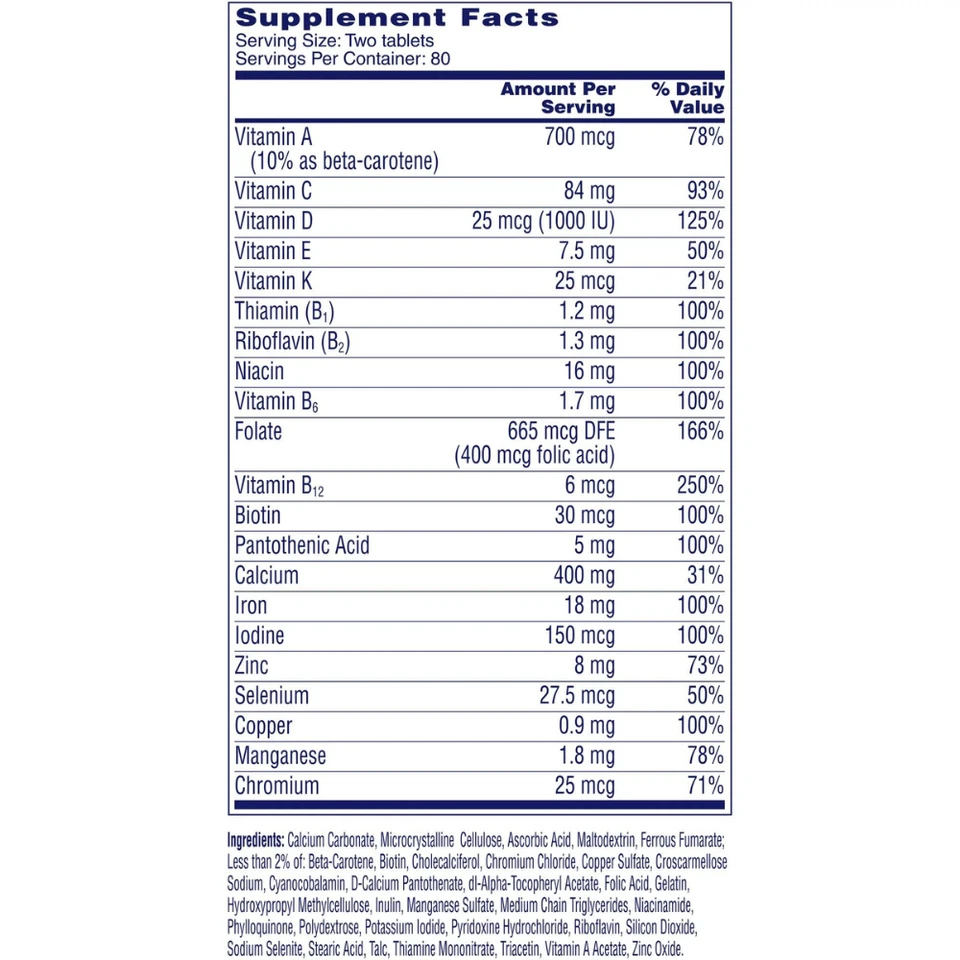 2 PACK One A Day Women's Petites Tablets, Multivitamins for Women, 160 Ct - Image 3 of 4