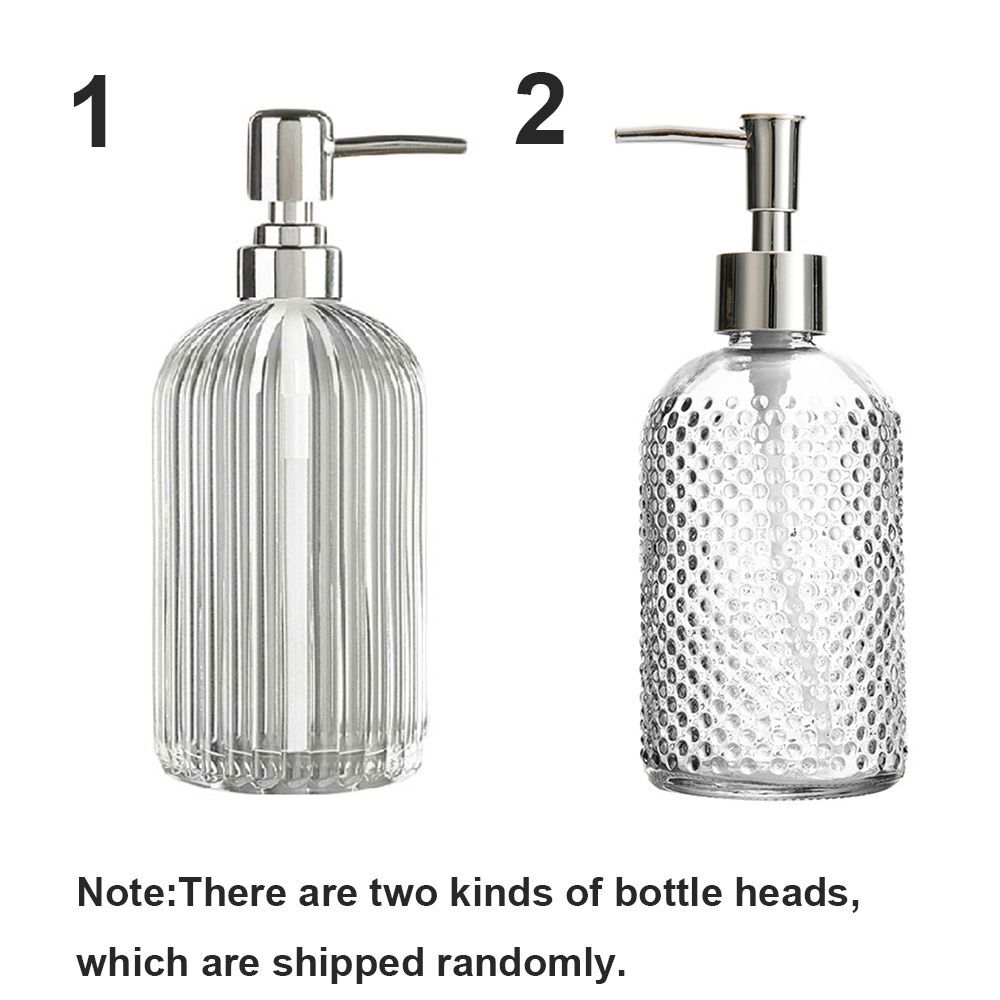 Sink Accessory Lotion Liquid Soap Dispenser Hand Washing Bottle Glass