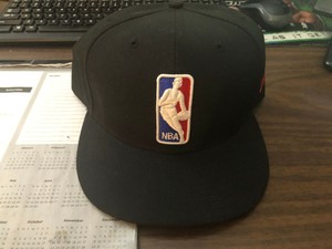 nba logo fitted hat