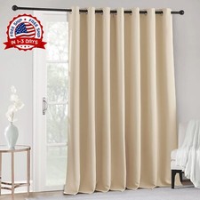 Cortinas Beige Para Sala 100x84 Inch Habitacion Elegantes Modernas Largas New