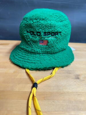 Polo Ralph Lauren Men's Polo Sport Fleece Bucket Hat Green Size L