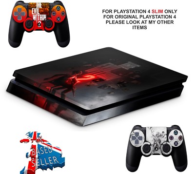 THE EVIL WITHIN PS4 SLIM PROTECTIVE SKIN DECAL VINYL STICKER WRAP  UK
