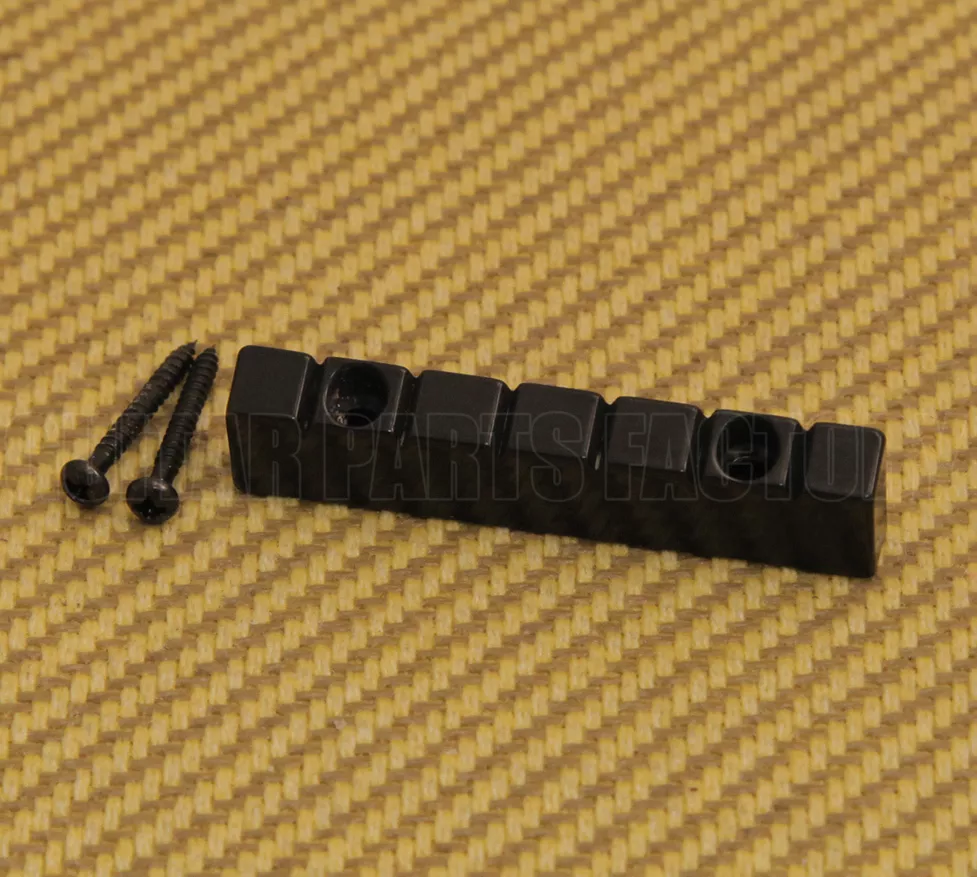 NUT N 2BK Black 6 string Lap Steel Style Guitar Raised Nut w Screws 47mm