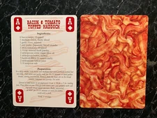 Swap Playing Cards   BACON RECIPES    Bacon & Tomato Topped Haddock