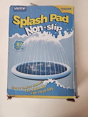 VISTOP NonSlip Splash Pad for Kids and Dog Thicken Sprinkler Pool Summer NEW