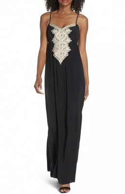 black silk maxi dress
