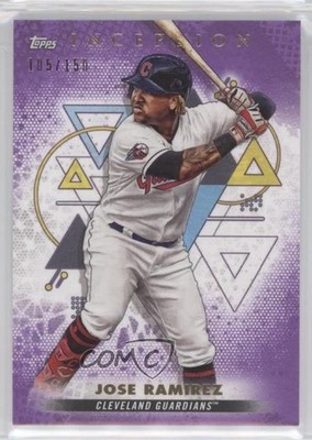2022 Topps Inception Purple 105/150 Jose Ramirez #82 0t3l
