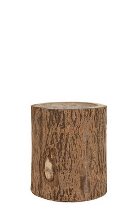 Übertopf Birke Paulowniaholz Naturell Large / Baumstamm / Übertopf / Pflanzkübel