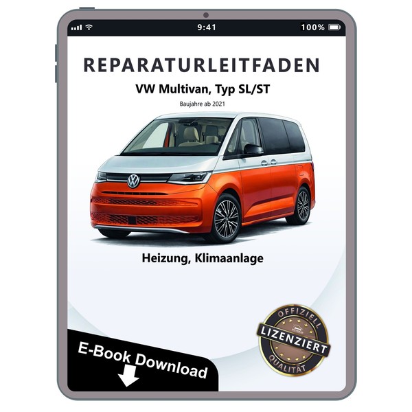 VW Multivan SL ST Ab 2021 Heizung BelüFtung Klimaanlage Reparaturanleitung PDF-image