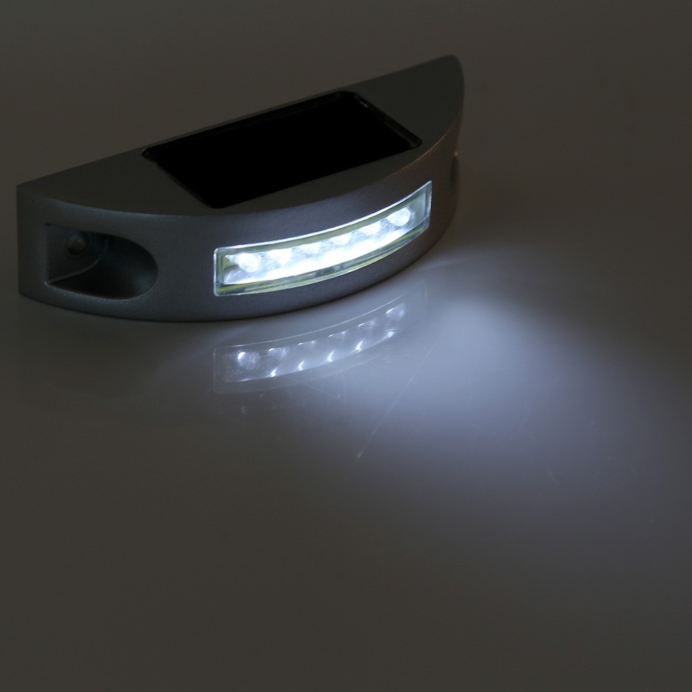 6 LED Solar Power Pathway Lamp For Driveway Outdoor Lighting Easy To Use