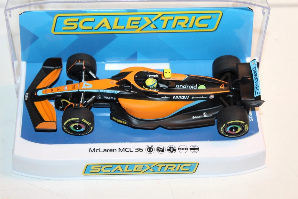 SLOT CAR SCALEXTRIC MCLAREN F1 MCL 36 NORRIS EDIZIONE SPECIALE N 4 NUOVA 1/32 - Immagine 4 di 4