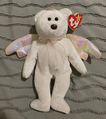 Beanie Babies Halo The Angel Bear Plush NWT | eBay