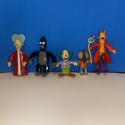 SIMPSONS Treehouse Of Horrors Bendies Set Homer, Bart, Mr Burns, Krusty,Flanders