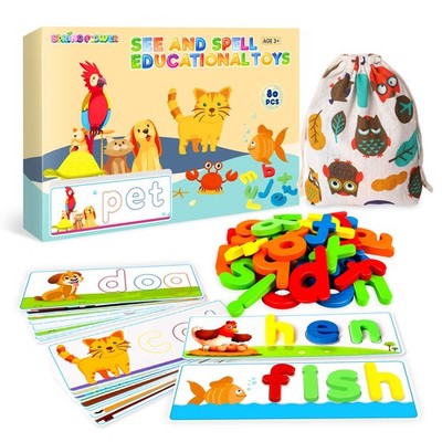 SpringFlower See & Spell Matching Letter Toy,Learning Educational Toy For 3 4...