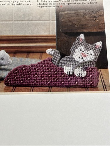 Kitten Doorstop Plastic Canvas Pattern Pages From Magazine