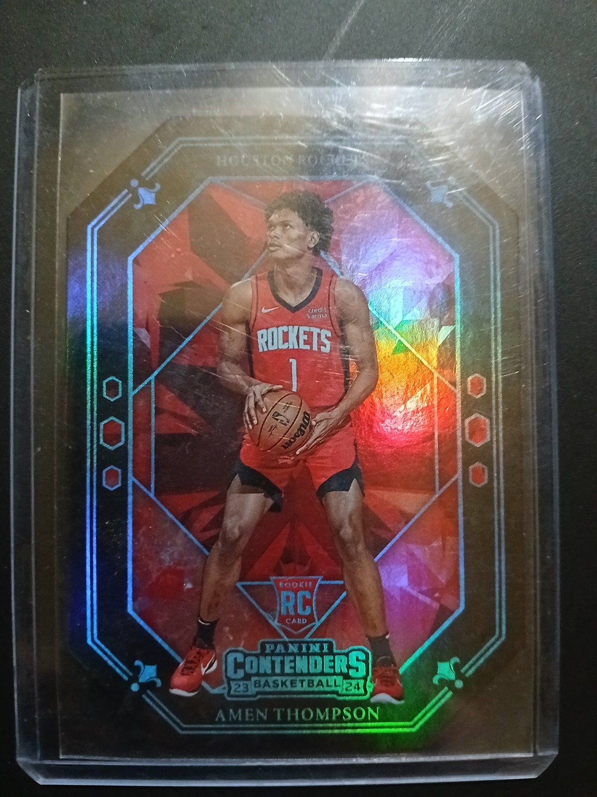 2023 Panini Contenders Amen Thompson Die-Cut Crown Jewels Case Hit Insert SSP RC