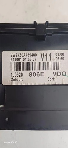 VW GOLF IV Variant 1J5 Kombiinstrument VWZ7Z0A4394801 1J0920806E 1.90 34897189
