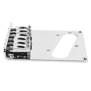 (Silver)Generic Electric Guitar Bridge Stable Sound Telecaster Guitar Fixed