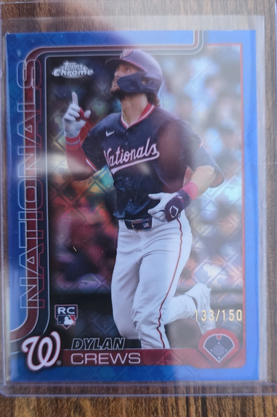 2025 Topps Chrome Logofractor Edition - Dylan Crews #146 Blue /150